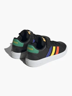 Sale Adidas / Multi-coloured Grand Court 2.0 EL K Junior Velcro Trainer Kids All Boys·Kids|Boys Shoes·Touch Fastening