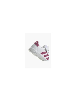 Hot /Pink Junior Girls Grand Court El K Velcro Trainer Kids All Girls·Kids|Girls Shoes·Touch Fastening