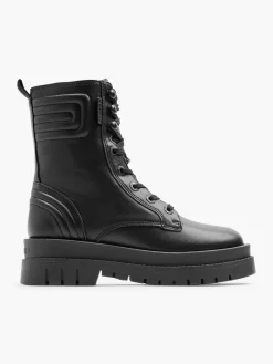 New Ankle Biker Boot with Panel Details Women Boots·Biker Boots|Boots·Lace-Up Boots