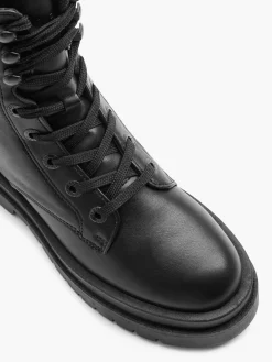 New Ankle Biker Boot with Panel Details Women Boots·Biker Boots|Boots·Lace-Up Boots