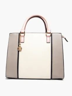 Best and Pink Striped Panel Bag Women Bags·Tote Bags