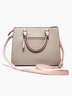 Best and Pink Striped Panel Bag Women Bags·Tote Bags