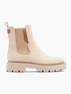 Outlet Ankle Boot with Contrasting Panel Detail Women Boots·Chelsea Boots|Boots·Ankle Boots
