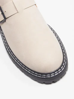 Clearance Closed Toe Slip On Shoe with Contrasting Stitching Women Loafers & Low Shoes·Slip On Shoes