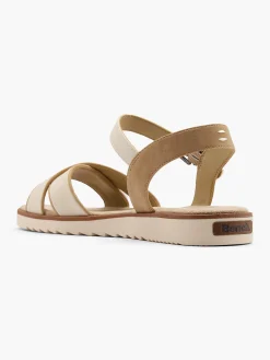 New Cross Strap Sandal with Ankle Strap and Buckle Detail Women Sandals·Flat Sandals