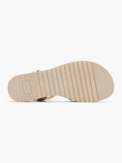 New Cross Strap Sandal with Ankle Strap and Buckle Detail Women Sandals·Flat Sandals