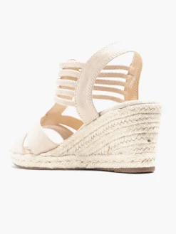 Sale Elasticated Strap Wedge Sandal Women Loafers & Low Shoes·Espadrilles|Heels·Wedges