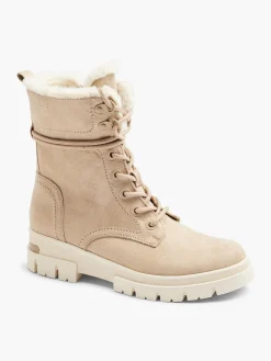 Online Faux Fur Lined Boot With Wrap Around Laces Women Boots·Winter Boots|Boots·Faux Fur Lined Boots
