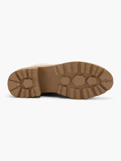 Best Beige Lace Up Fleece Collared Hiker Boot Women Boots·Walking Shoes|Boots·Faux Fur Lined Boots