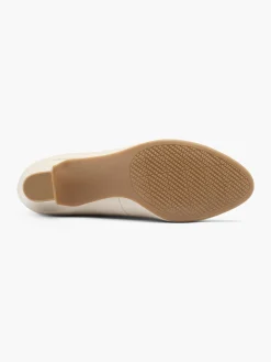 Discount Leather Double Strapped Heeled Court Shoe Women Loafers & Low Shoes·Mary Jane Shoes