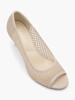 Sale Open Toe Diamante Detailed High Heel Women Heels·High Heels