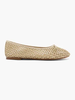Outlet Open Woven Ballerina with Bow Detail Women Loafers & Low Shoes·Ballet Pumps