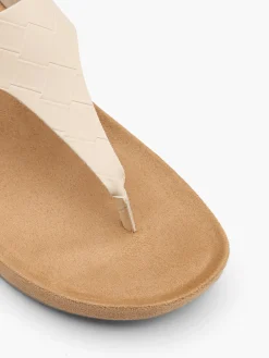New Patent Toe Post Footbed Flat Sandal Women Sandals·Mules