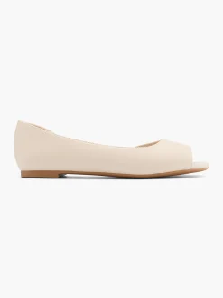 Peep-Toe Ballerina Women Loafers & Low Shoes·Ballet Pumps