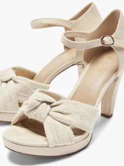 Outlet Platform Knotted High Heel Women Sandals·Heeled Sandals|Heels·High Heels