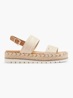 Outlet Platform Sandal with Stitching Detail Women Sandals·Chunky Sandals|Sandals·Heeled Sandals