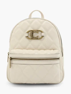 Outlet Quilted Backpack with Logo Detail Women Backpacks