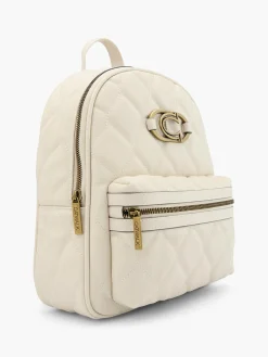 Outlet Quilted Backpack with Logo Detail Women Backpacks