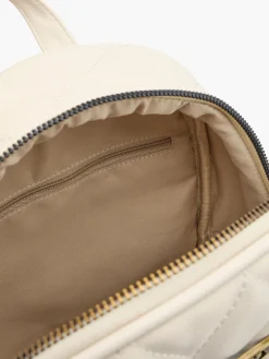 Outlet Quilted Backpack with Logo Detail Women Backpacks