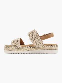 Raffia Flatform Sandals Women Sandals·Heeled Sandals