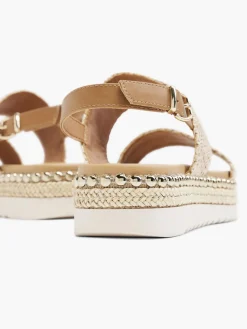 Raffia Flatform Sandals Women Sandals·Heeled Sandals