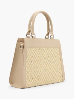 Outlet Textiled Panelled Tote Bag Women Bags·Tote Bags|Bags·Handbags