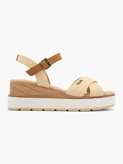 Discount Wood Effect Wedge Heeled Sandal Women Heels·Wedges|Sandals·Wedge Sandals