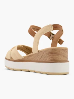 Discount Wood Effect Wedge Heeled Sandal Women Heels·Wedges|Sandals·Wedge Sandals