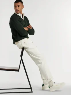 Online White/Green Casual Lace-up Trainer Shoes·Lace-Ups|Shoes·Brogues