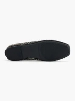 New and Silver Diamante Ballerina Flat Women Loafers & Low Shoes·Ballet Pumps