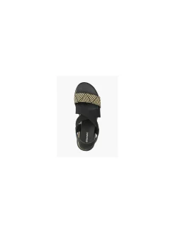 Online and Tan Sporty Wedge Sandal Women Sandals·Heeled Sandals|Heels·Wedges