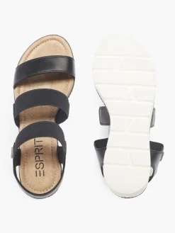 Best and White Contrasting Platform Sandal with Elasticated Straps Women Sandals·Flat Sandals