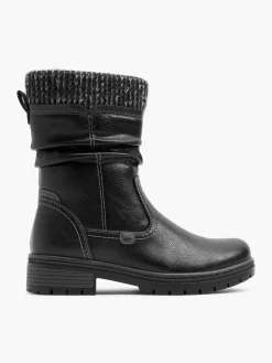 Best Ankle Boot with Knitted Collar Women Loafers & Low Shoes·Comfort|Boots·Comfort Boots