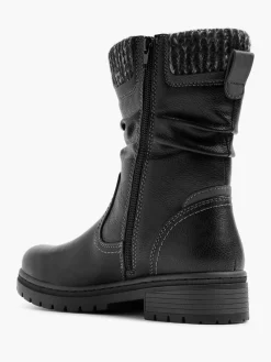 Best Ankle Boot with Knitted Collar Women Loafers & Low Shoes·Comfort|Boots·Comfort Boots