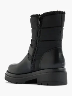 Hot Ankle Boot with Quilted Panelling and Buckle Detail Women Boots·Ankle Boots