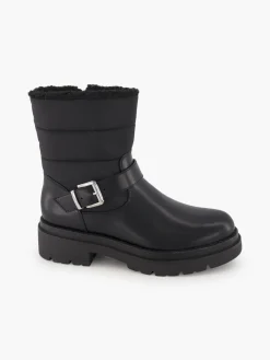 Hot Ankle Boot with Quilted Panelling and Buckle Detail Women Boots·Ankle Boots