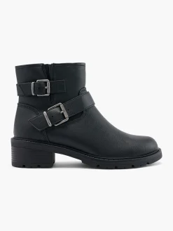Ankle Boot with Silver Buckle Detail Women Boots·Ankle Boots
