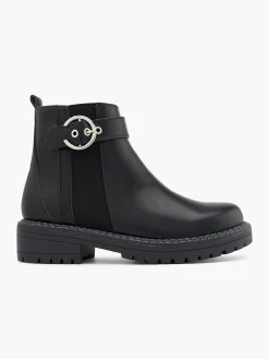 Best Ankle Boot with Silver Buckle Detail Women Boots·Biker Boots|Boots·Ankle Boots