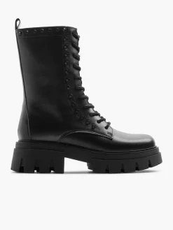 Discount Biker Boot with Gem Details Women Boots·Biker Boots|Boots·Lace-Up Boots