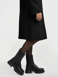 Discount Biker Boot with Gem Details Women Boots·Biker Boots|Boots·Lace-Up Boots