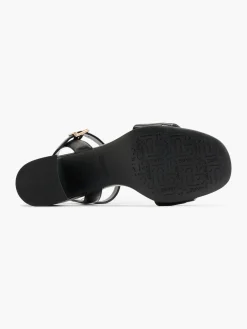 Discount Block Heel Sandal with Metallic Details Women Sandals·Heeled Sandals