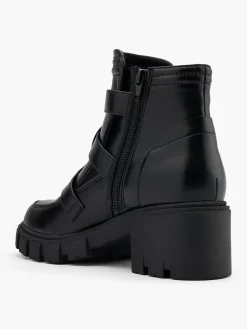 Best Block Heeled Triple Buckle Biker Boot Women Boots·Biker Boots|Boots·Chunky Boots
