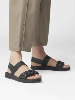 Discount Braided Detail Ankle Strap Sandal Women Sandals·Flat Sandals