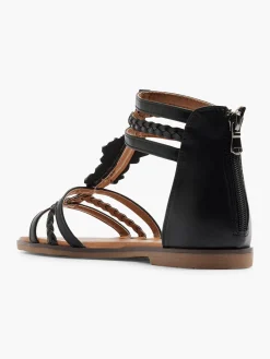 Outlet Braided Sandal with Ankle Strap and Gem Detail Women Sandals·Gladiator Sandals|Sandals·Flat Sandals