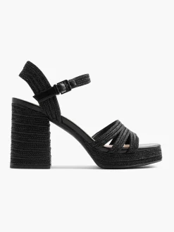 Best Braided Textured Platform Heeled Sandal Women Sandals·Heeled Sandals