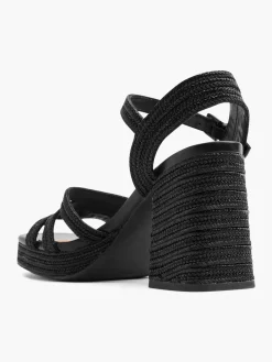 Best Braided Textured Platform Heeled Sandal Women Sandals·Heeled Sandals