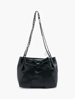 New Bucket Bag with Chain Strap and Bow Detail Women Bags·Handbags