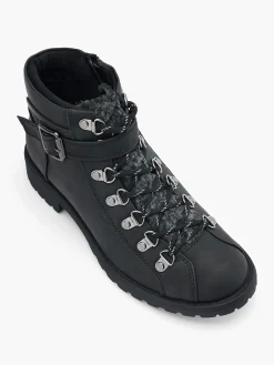 Online Buckle Detailed Ankle Boot Women Boots·Hiker Style Boots|Boots·Ankle Boots