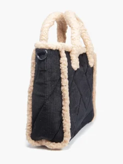 Discount Chord Quilted Borg Trimmed Tote Bag Women Bags·Tote Bags|Bags·Handbags