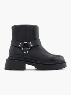 Discount Chunky Ankle Boot with Metallic Details Women Boots·Faux Fur Lined Boots|Boots·Ankle Boots